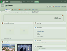 Tablet Screenshot of ladysanger.deviantart.com