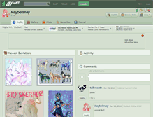 Tablet Screenshot of maybellmay.deviantart.com