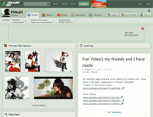 Tablet Screenshot of hidoaki.deviantart.com