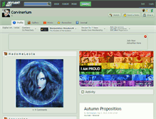 Tablet Screenshot of corvinerium.deviantart.com