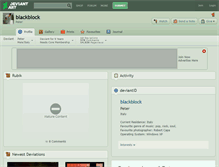Tablet Screenshot of blackblock.deviantart.com