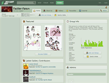 Tablet Screenshot of facilier-fans.deviantart.com