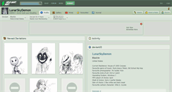 Desktop Screenshot of lunarskydemon.deviantart.com