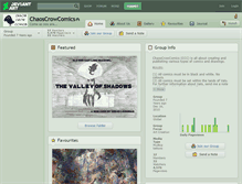 Tablet Screenshot of chaoscrowcomics.deviantart.com