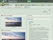 Tablet Screenshot of go4music.deviantart.com