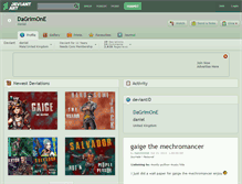 Tablet Screenshot of dagrimone.deviantart.com