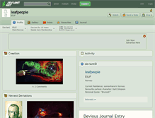 Tablet Screenshot of leafpeople.deviantart.com