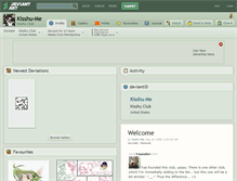 Tablet Screenshot of kisshu-me.deviantart.com