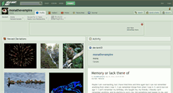 Desktop Screenshot of monathevampire.deviantart.com