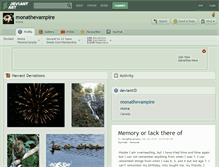 Tablet Screenshot of monathevampire.deviantart.com
