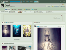Tablet Screenshot of fluegel.deviantart.com