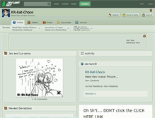 Tablet Screenshot of kit-kat-choco.deviantart.com