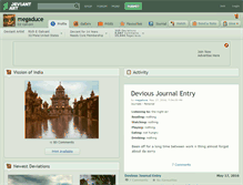 Tablet Screenshot of megaduce.deviantart.com