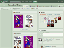 Tablet Screenshot of dumbledorexcyrus.deviantart.com