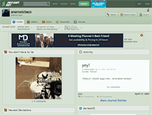 Tablet Screenshot of aneroxictaco.deviantart.com