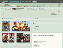 Tablet Screenshot of jilliefoo.deviantart.com