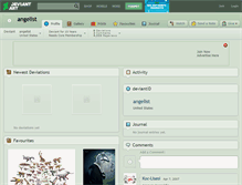 Tablet Screenshot of angelist.deviantart.com