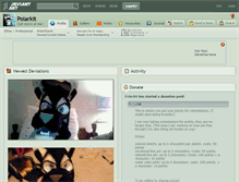 Tablet Screenshot of polarkit.deviantart.com