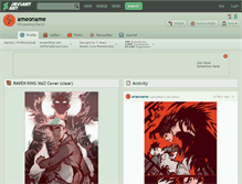Tablet Screenshot of ameoname.deviantart.com