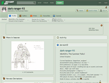 Tablet Screenshot of dark-ranger-93.deviantart.com