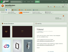 Tablet Screenshot of jamesrandom.deviantart.com