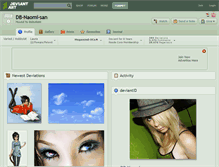 Tablet Screenshot of db-naomi-san.deviantart.com