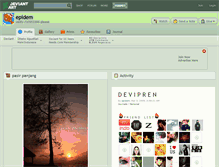 Tablet Screenshot of epidem.deviantart.com