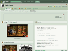 Tablet Screenshot of dark-corvid.deviantart.com