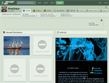 Tablet Screenshot of ninagrace.deviantart.com