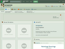 Tablet Screenshot of ozropeman.deviantart.com