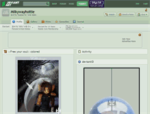 Tablet Screenshot of milkywayhottie.deviantart.com