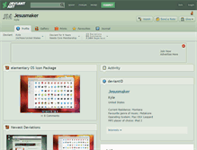Tablet Screenshot of jesusmaker.deviantart.com
