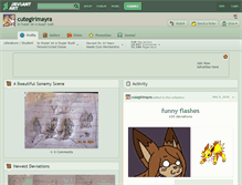 Tablet Screenshot of cutegirlmayra.deviantart.com