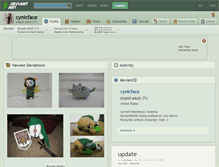 Tablet Screenshot of cynicface.deviantart.com