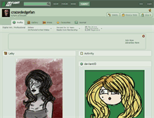 Tablet Screenshot of crazededgefan.deviantart.com