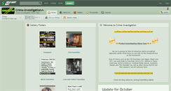Desktop Screenshot of crime-investigation.deviantart.com
