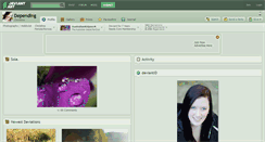 Desktop Screenshot of depending.deviantart.com