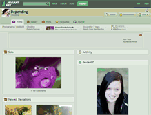 Tablet Screenshot of depending.deviantart.com