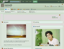 Tablet Screenshot of memnochh.deviantart.com