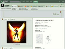 Tablet Screenshot of kuro-art.deviantart.com
