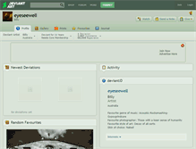 Tablet Screenshot of eyeseewell.deviantart.com
