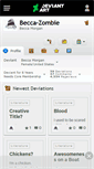 Mobile Screenshot of becca-zombie.deviantart.com