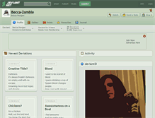 Tablet Screenshot of becca-zombie.deviantart.com
