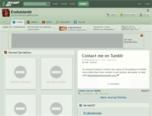 Tablet Screenshot of evolluisionist.deviantart.com
