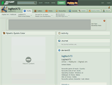 Tablet Screenshot of logitech73.deviantart.com