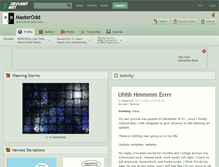 Tablet Screenshot of masterodd.deviantart.com