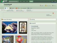 Tablet Screenshot of gwendolynm.deviantart.com