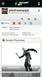 Mobile Screenshot of johnfreemanplz.deviantart.com