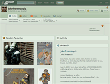 Tablet Screenshot of johnfreemanplz.deviantart.com