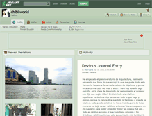 Tablet Screenshot of chibi-world.deviantart.com
